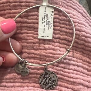 Alex and Ani Silver 'My Love is Alive' Bangle